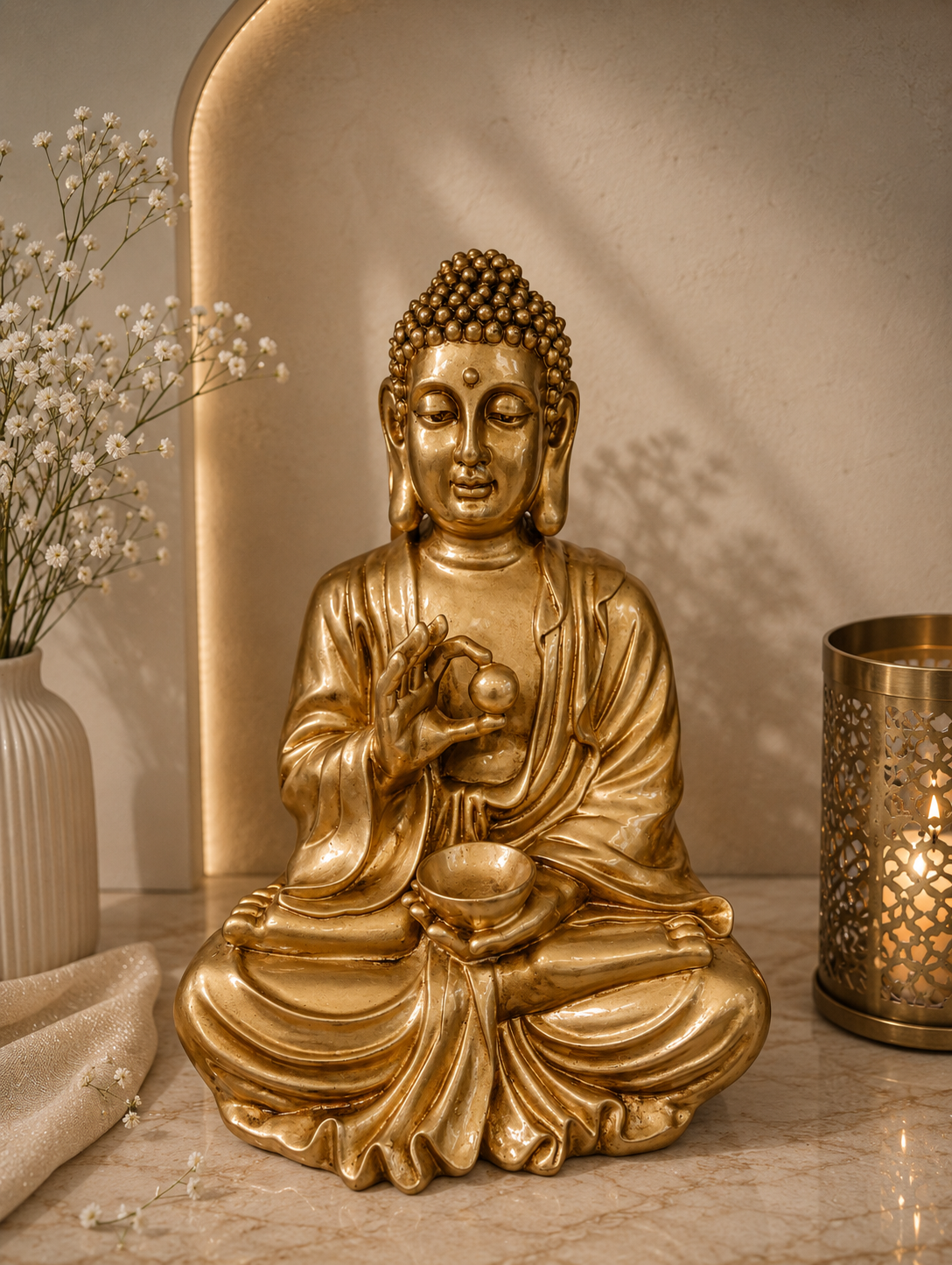 Large Seated Buddha Idol